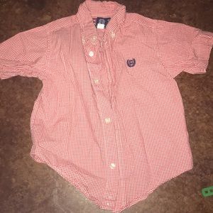 3t Ralph Lauren short sleeve button up shirt